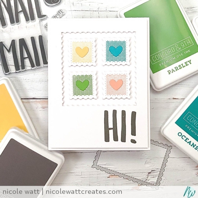 greeting card featuring concorrd & 9th snail mail