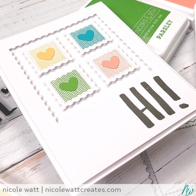 greeting card featuring concorrd & 9th snail mail