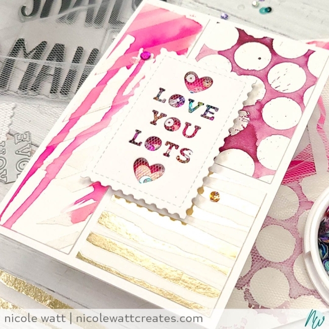 greeting card featuring concord & 9th snail mail and scrap bin pieces